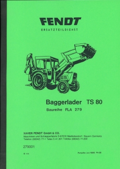 Ersatzteilliste für Fendt Typ Baggerlader TS80